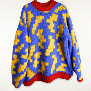 Pull Looma bleu Oversize