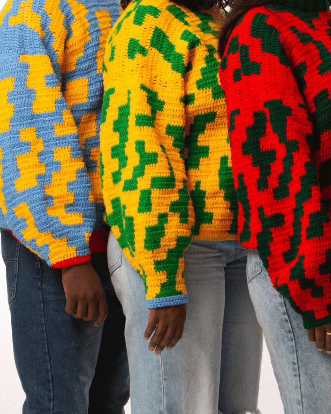 Pull Looma bleu Oversize